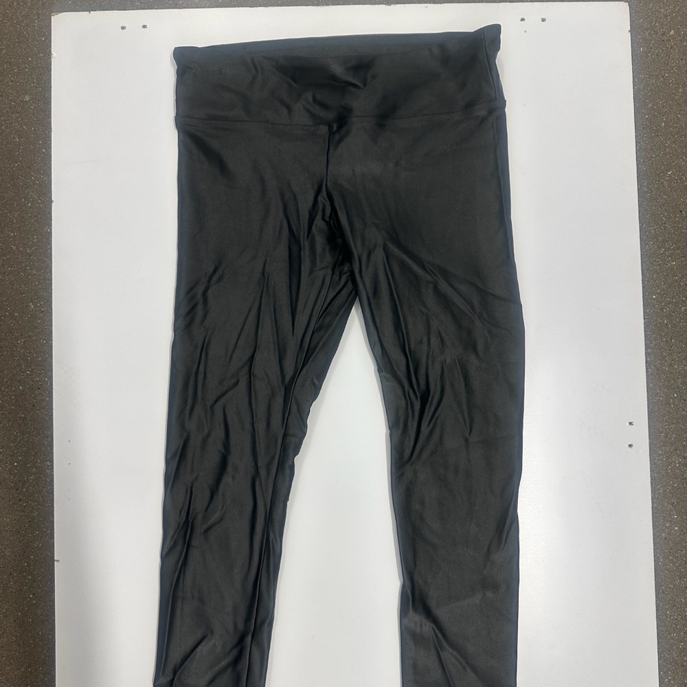 Koral Black Shiny Leggings – Size Medium